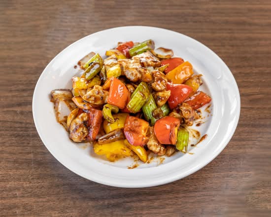 Chicken chow mein at Auntie Jane's Restaurant in Saskatoon, SK