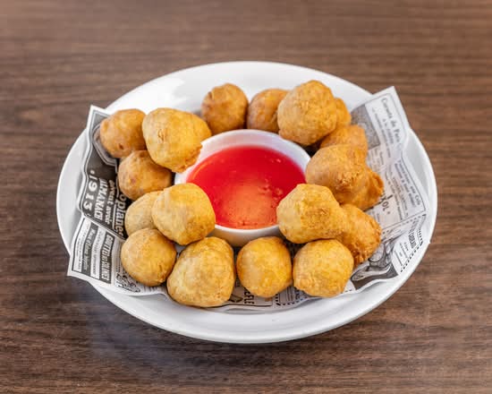 Sweet and sour chicken balls at Auntie Jane's Restaurant in Saskatoon